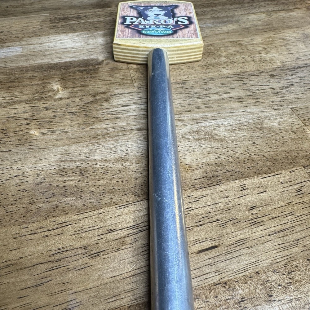 Snake River Brewing Pako's Eye-PA Beer Tap Handle Wooden Dog IPA Bar - Picture 8 of 9